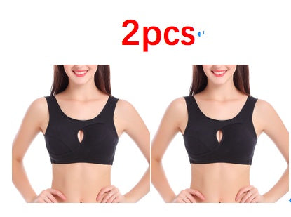 Plus Size Women Bra Ladies Cotton Quake-Proof Underwear Sleep Tops No Buckles Non Wire Lingerie With Removable Padded - 𝓢𝓱𝓸𝓹𝓵𝓮𝓬𝔂