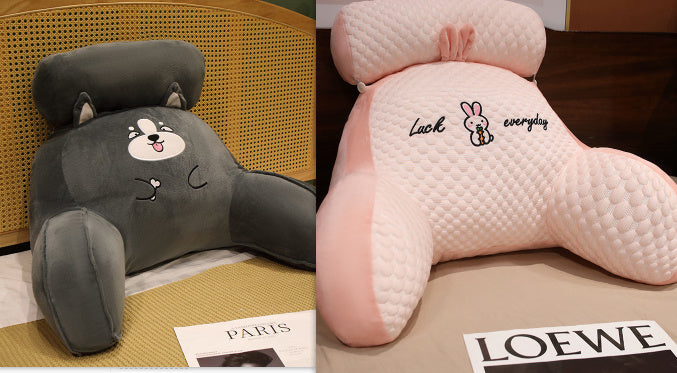 Sofa Fluffy Cushion Luncheon Pillow Triangle Reading Cushion Bedside Soft Large Backrest Lumbar Cushion Office Chair Cushion - 𝓢𝓱𝓸𝓹𝓵𝓮𝓬𝔂