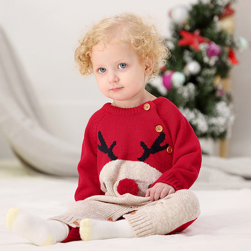 Children's Christmas knitted sweater - 𝓢𝓱𝓸𝓹𝓵𝓮𝓬𝔂