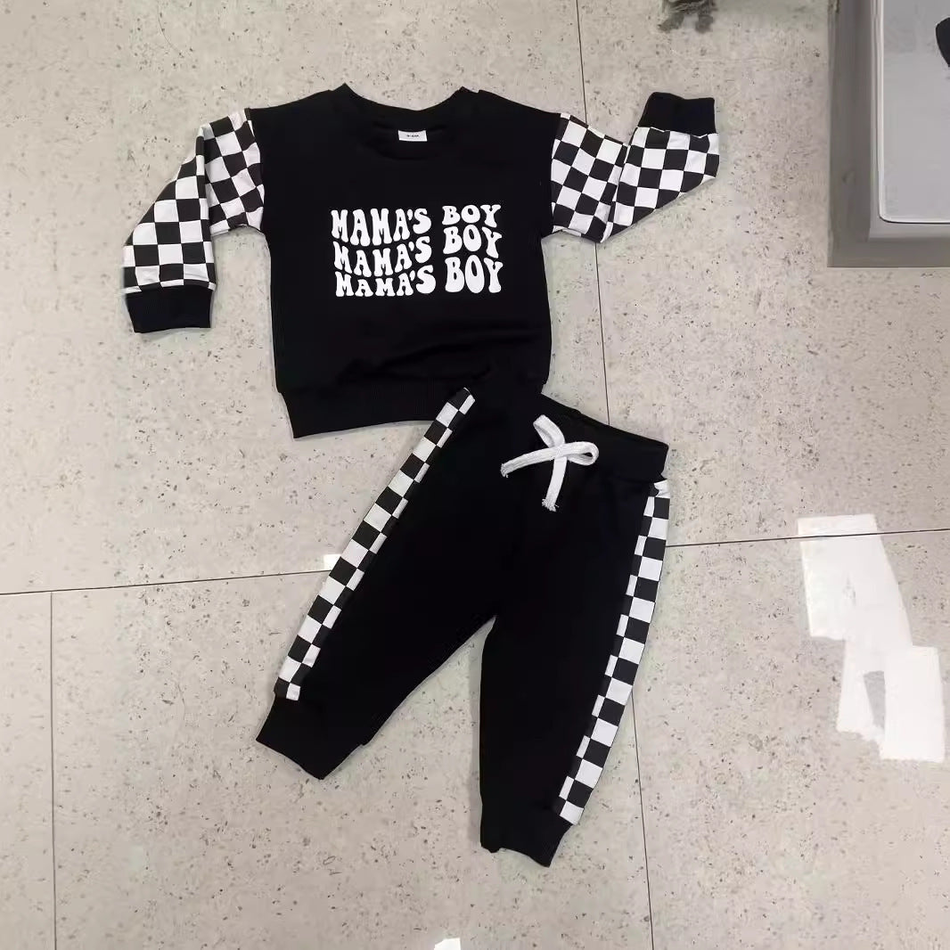 Children Plaid Printed Long-sleeve Sweater Set - 𝓢𝓱𝓸𝓹𝓵𝓮𝓬𝔂