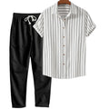 Printed Loose Short Sleeve Shirt Trousers Suit Men's Casual Suit - 𝓢𝓱𝓸𝓹𝓵𝓮𝓬𝔂