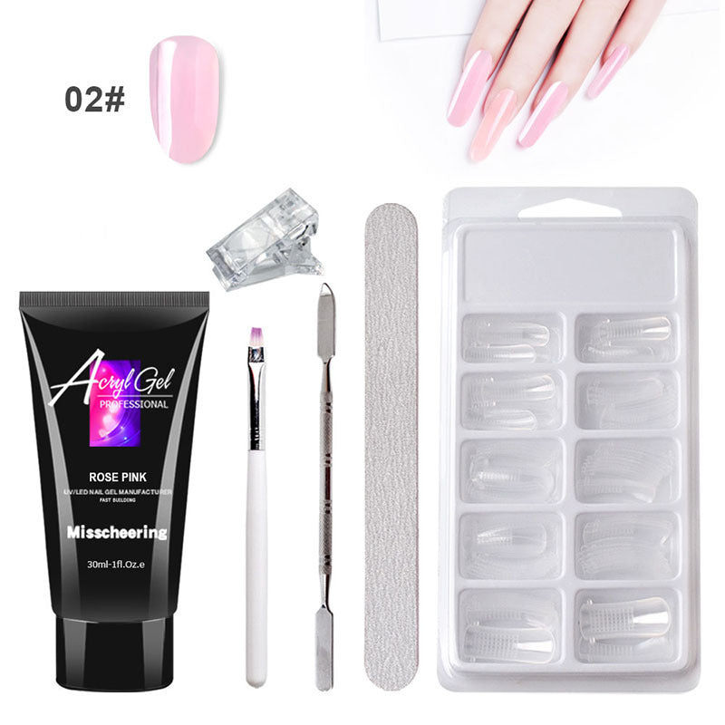 Painless Extension Gel Nail Art Without Paper Holder Quick Model Painless Crystal Gel Set - 𝓢𝓱𝓸𝓹𝓵𝓮𝓬𝔂