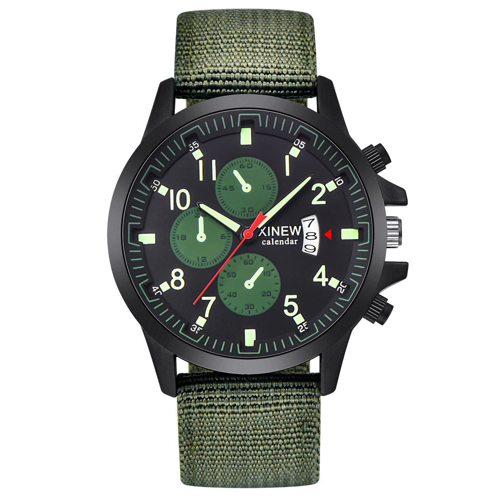 Mens Brand Watches Fashion Nylon Band Military Sports Watch - 𝓢𝓱𝓸𝓹𝓵𝓮𝓬𝔂