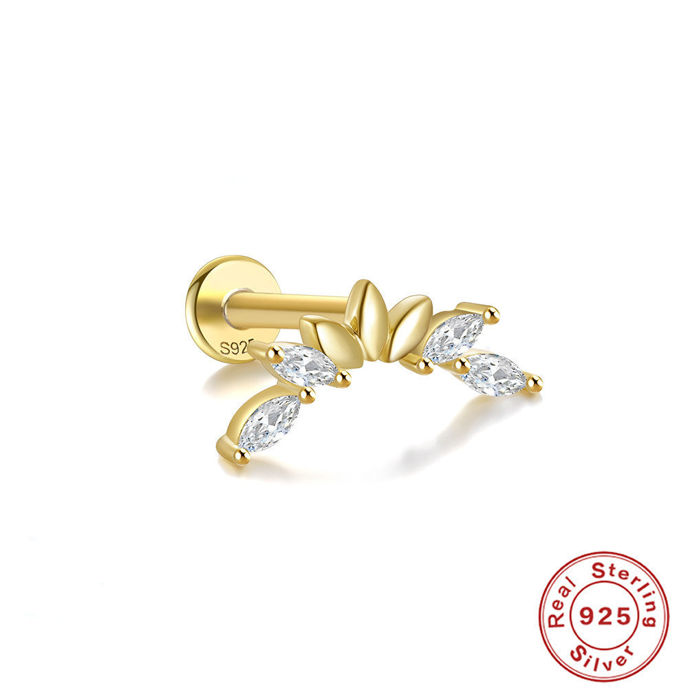 S925 Sterling Silver Horse Eye Multi-Diamond Dragonfly Stud Earrings - 𝓢𝓱𝓸𝓹𝓵𝓮𝓬𝔂