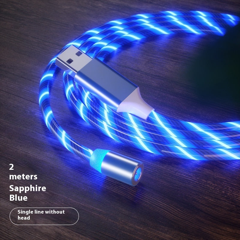 Magnetic Charging Cable Streamer Fast Charging Cable Lighting Micro USB Cable LED Magnet Charger Type-C Cable - 𝓢𝓱𝓸𝓹𝓵𝓮𝓬𝔂