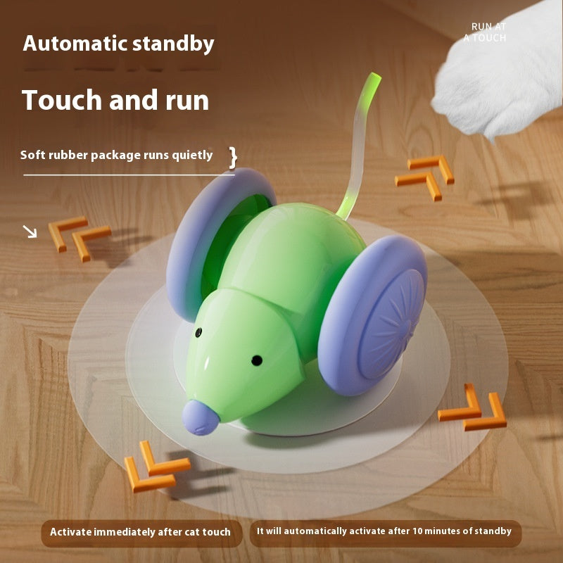 Pet Toys Interactive Cat Toy Electric Mouse Car - Automatic Teaser With Intelligent Obstacle Avoidance Pet Products - 𝓢𝓱𝓸𝓹𝓵𝓮𝓬𝔂
