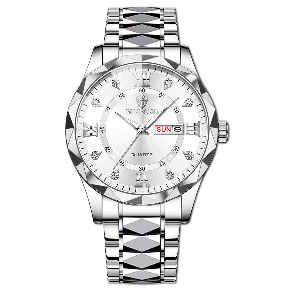 Waterproof Luminous Dual Calendar Watch Men's - 𝓢𝓱𝓸𝓹𝓵𝓮𝓬𝔂