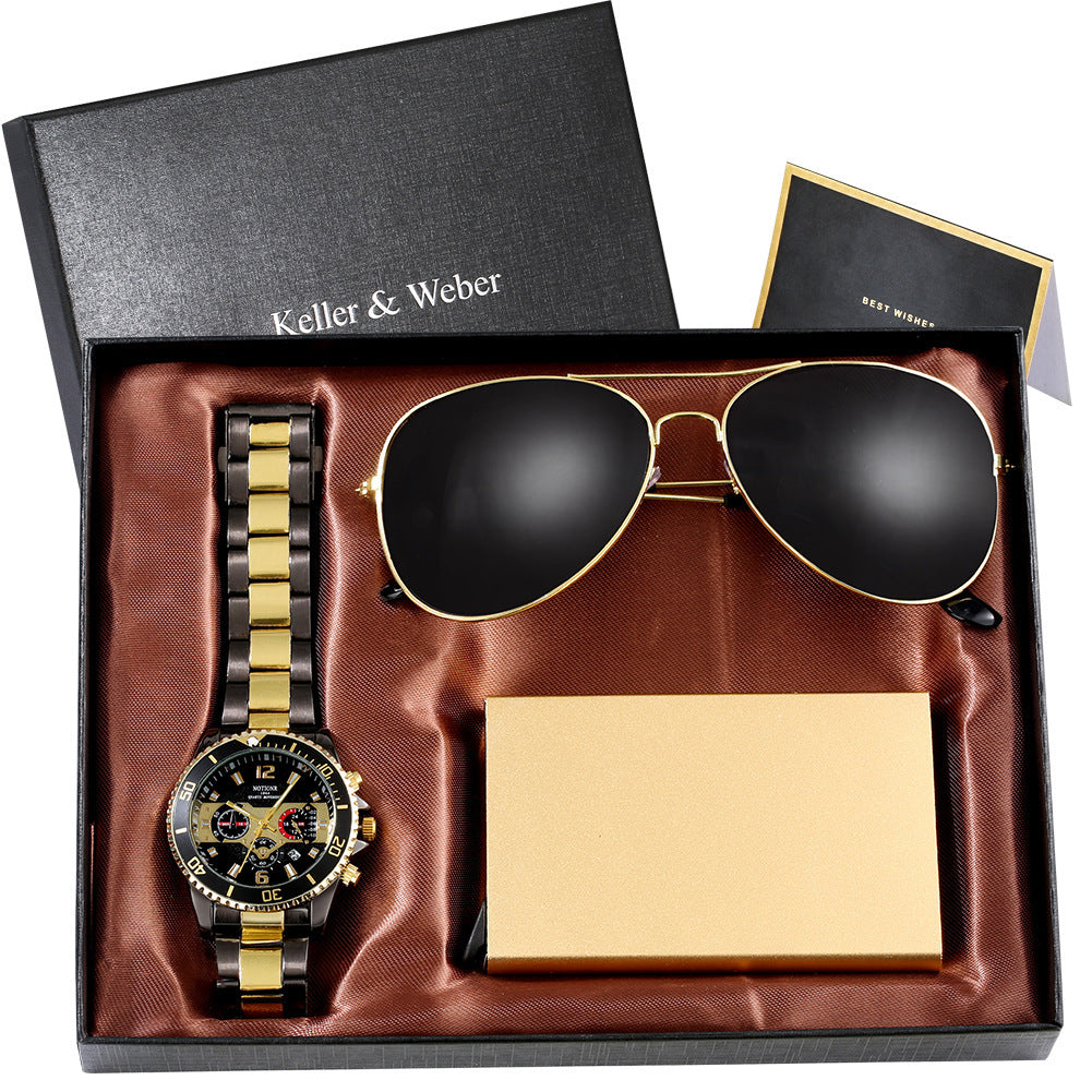 Quartz Watch Sunglasses Suit Men - 𝓢𝓱𝓸𝓹𝓵𝓮𝓬𝔂