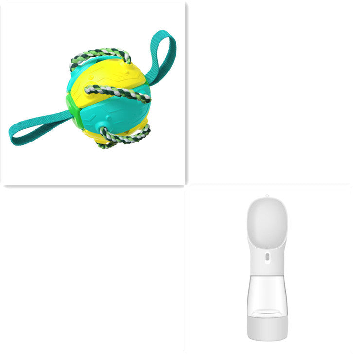 Interactive Dog Football Soccer Ball With Tabs Inflated Training Toy Outdoor Border Collie Balls Pet Products - 𝓢𝓱𝓸𝓹𝓵𝓮𝓬𝔂