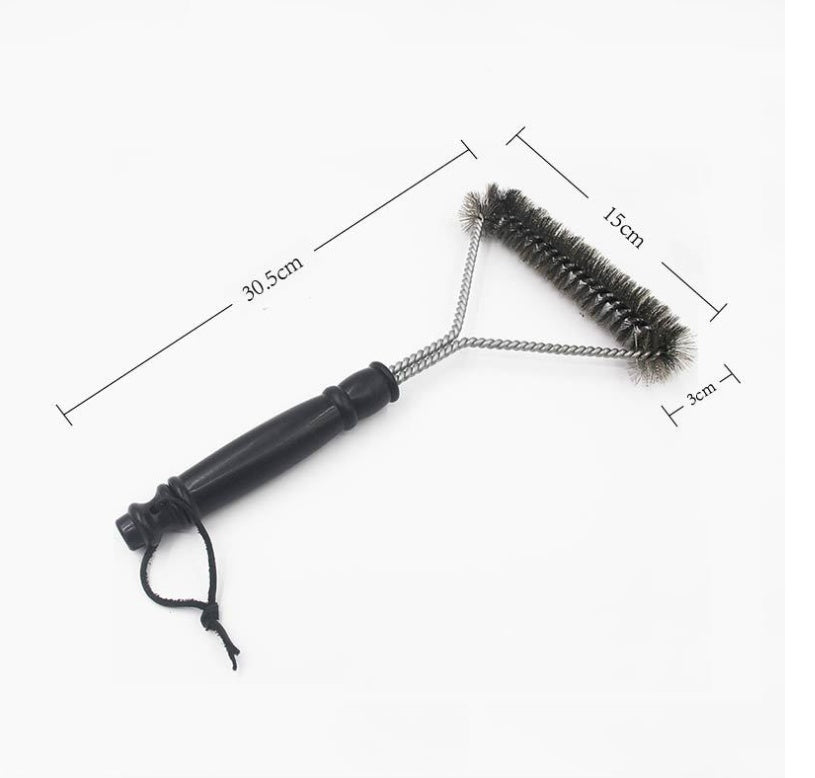 12 inch stainless steel curl cleaning brush BBQ grill brush BBQ professional cleaning wire brush - 𝓢𝓱𝓸𝓹𝓵𝓮𝓬𝔂