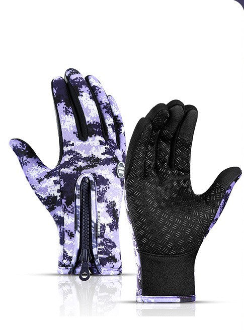 Winter Gloves Touch Screen Riding Motorcycle Sliding Waterproof Sports Gloves With Fleece - 𝓢𝓱𝓸𝓹𝓵𝓮𝓬𝔂
