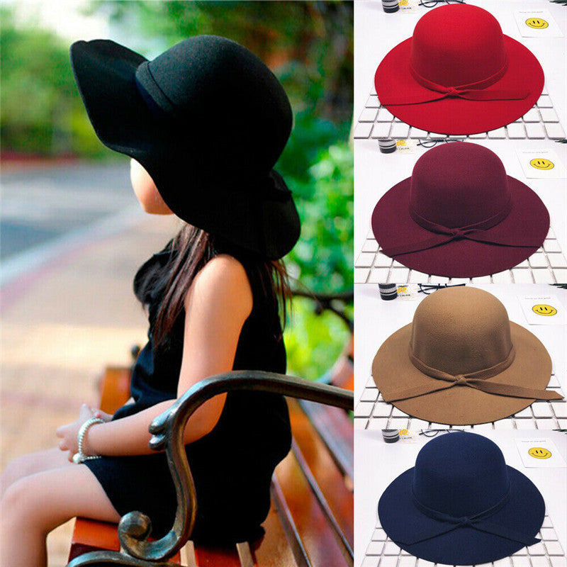 Children's big brim and big vintage hat - 𝓢𝓱𝓸𝓹𝓵𝓮𝓬𝔂