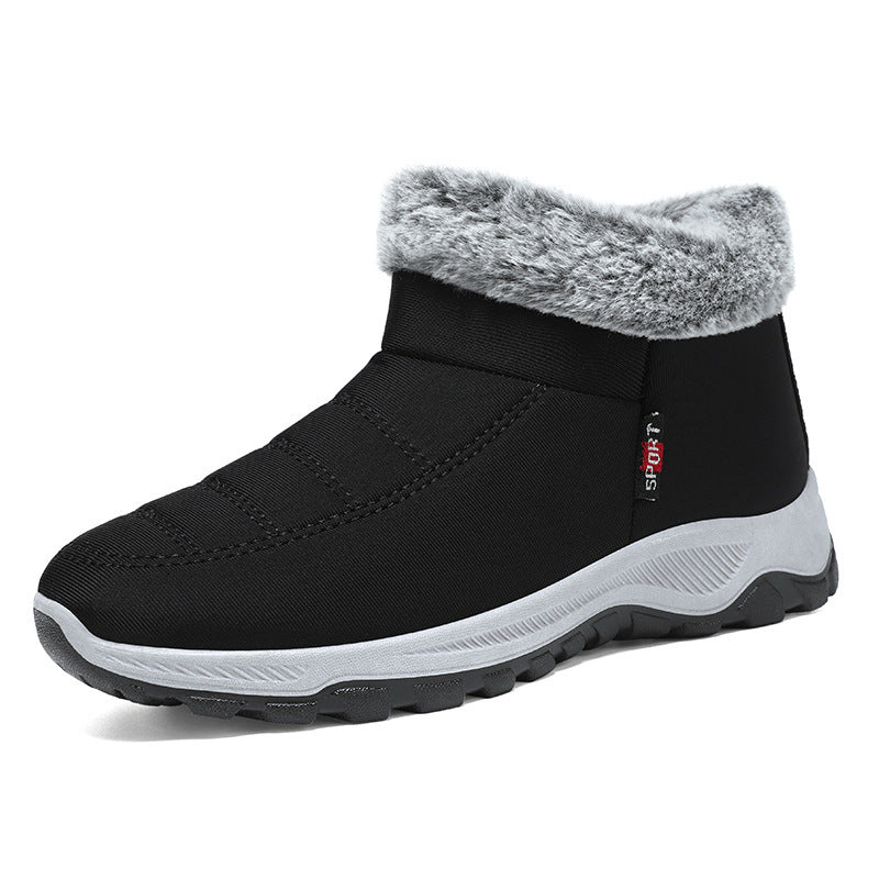Women's Cotton-padded Shoes Fleece Lined Padded Warm Keeping Slip-on - 𝓢𝓱𝓸𝓹𝓵𝓮𝓬𝔂