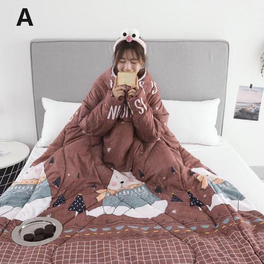 Winter Lazy Quilt with Sleeves - 𝓢𝓱𝓸𝓹𝓵𝓮𝓬𝔂