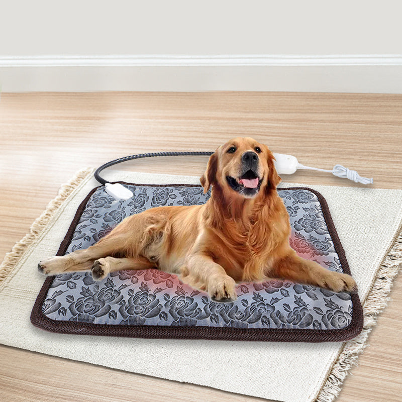 Pet Heating Pad For Dog Cat Heat Mat Indoor Electric Waterproof Dog Heated Pad With Chew Resistant Cord Winter Pet Blanket Warmer - 𝓢𝓱𝓸𝓹𝓵𝓮𝓬𝔂