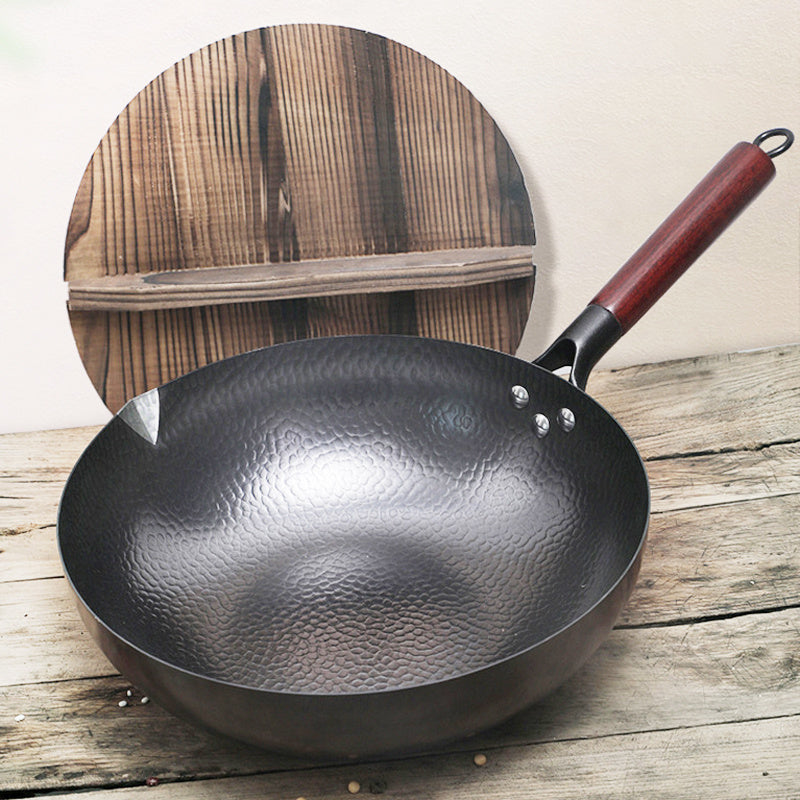 Iron Pan Traditional Iron Wok Handmade - 𝓢𝓱𝓸𝓹𝓵𝓮𝓬𝔂
