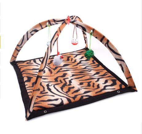 Cartoon Cat Play Tent Multifunctional Cat Hammocks Kitten Sleep Bed Foldable Cat Mat with Balls Cat Play House Toy - 𝓢𝓱𝓸𝓹𝓵𝓮𝓬𝔂