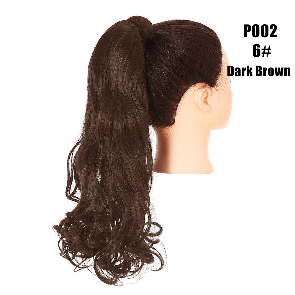 European And American Style Wig Fluffy Natural Ponytail - 𝓢𝓱𝓸𝓹𝓵𝓮𝓬𝔂