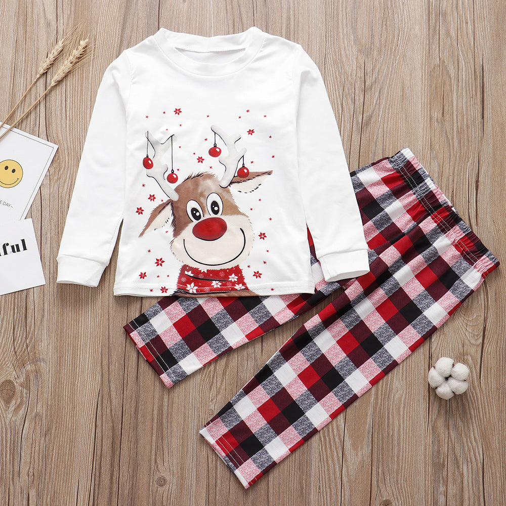 Elk Print Christmas Parent-child Outfit - 𝓢𝓱𝓸𝓹𝓵𝓮𝓬𝔂