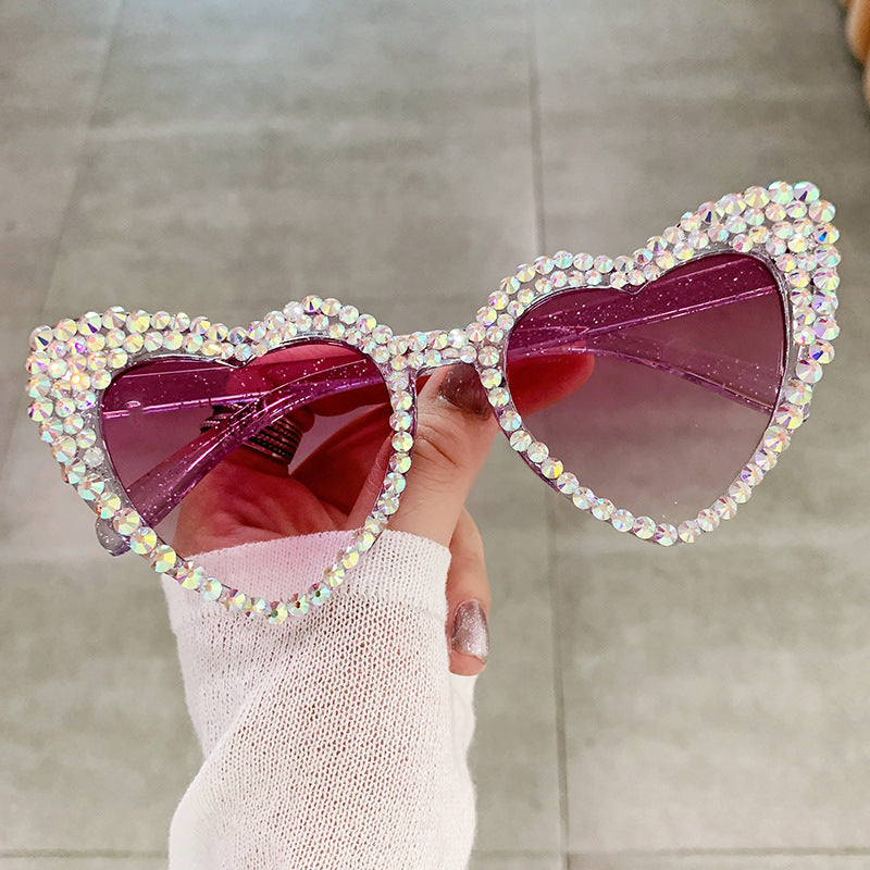 Female Cute Cat Eye Heart-shaped Sun Glasses - 𝓢𝓱𝓸𝓹𝓵𝓮𝓬𝔂