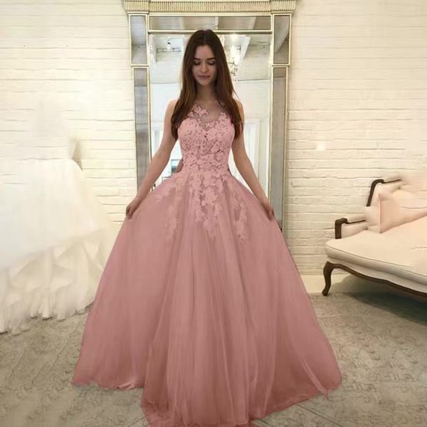 Women Wedding Dress Sleevless Flowers Lace Dress - 𝓢𝓱𝓸𝓹𝓵𝓮𝓬𝔂