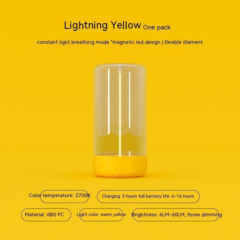 New LED Camping Light Type-c Rechargeable Portable Night Light With High Transparency And Anti Drop Creative Atmosphere Light - 𝓢𝓱𝓸𝓹𝓵𝓮𝓬𝔂