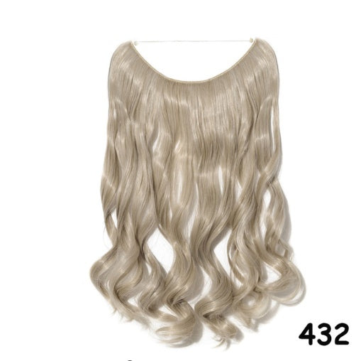 S-noilite 20 inches Invisible Wire No Clips in Hair Extensions Secret Fish Line Hairpieces Silky Straight Synthetic - 𝓢𝓱𝓸𝓹𝓵𝓮𝓬𝔂