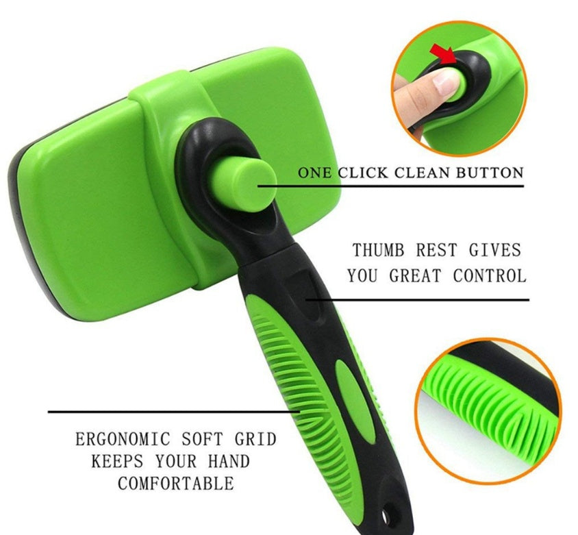 Pet Self Cleaning Slicker Brush - 𝓢𝓱𝓸𝓹𝓵𝓮𝓬𝔂