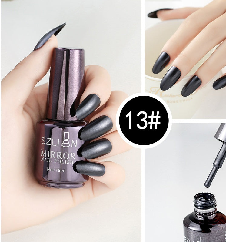 Mirror Silver Nail Polish - 𝓢𝓱𝓸𝓹𝓵𝓮𝓬𝔂