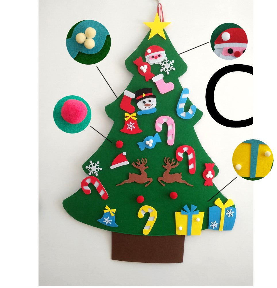 DIY Felt Christmas Tree With Three-dimensional Christmas Tree - 𝓢𝓱𝓸𝓹𝓵𝓮𝓬𝔂
