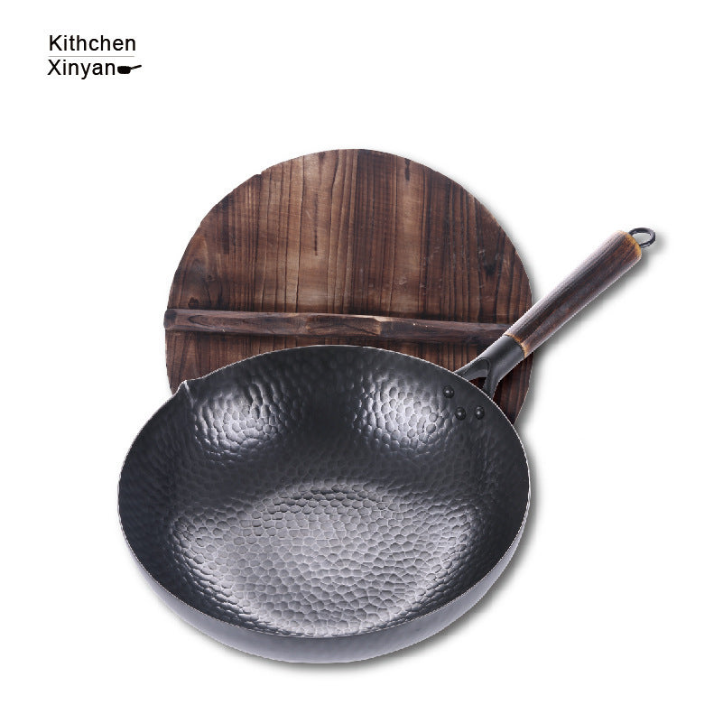 Iron Pan Traditional Iron Wok Handmade - 𝓢𝓱𝓸𝓹𝓵𝓮𝓬𝔂