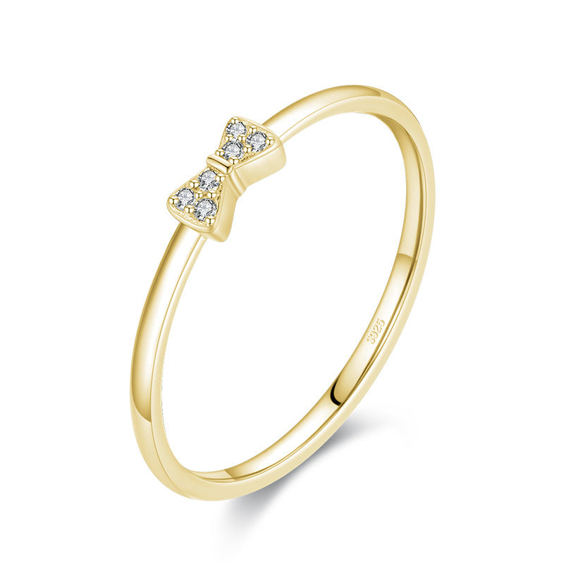 S925 Sterling Silver All-Match Simple Korean Trendy Micro-Inlaid Index Finger Ring Fashion Jewelry - 𝓢𝓱𝓸𝓹𝓵𝓮𝓬𝔂