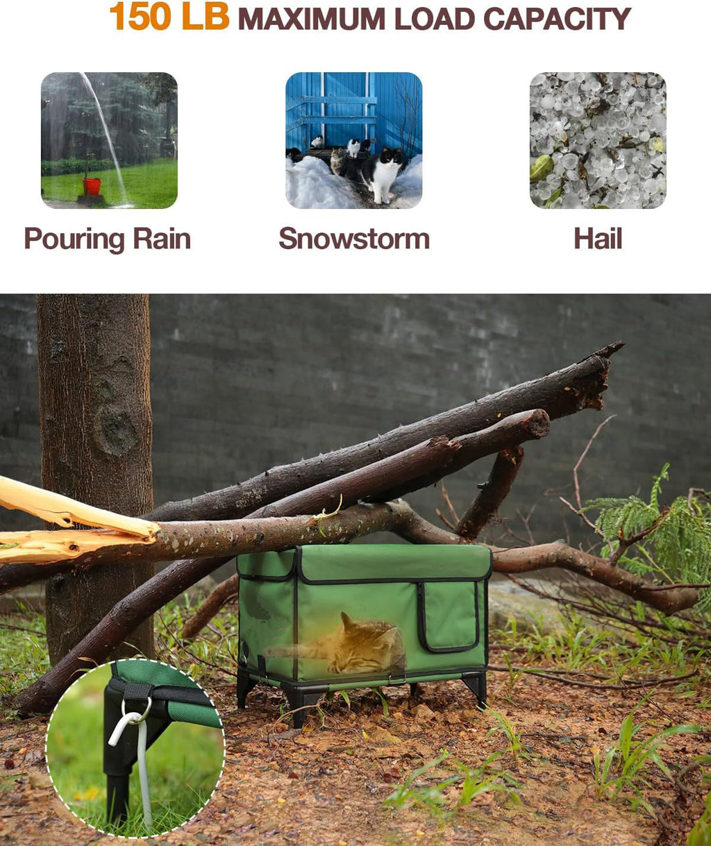 Outdoor Heating Insulation Cat Delivery Room Foldable Cat Cage - 𝓢𝓱𝓸𝓹𝓵𝓮𝓬𝔂