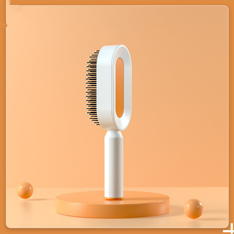Self Cleaning Hair Brush For Women One-key Cleaning Hair Loss Airbag Massage Scalp Comb Anti-Static Hairbrush - 𝓢𝓱𝓸𝓹𝓵𝓮𝓬𝔂