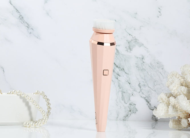 4 In 1 USB Rechargeable Electric Facial Cleansing Brush Soft Skin Care Portable Massager Face Brush Deep Cleaning Device - 𝓢𝓱𝓸𝓹𝓵𝓮𝓬𝔂