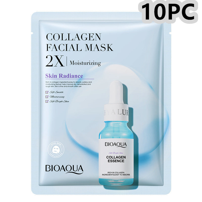 Collagen Face Mask Moisturizing Firming Face Sheet Mask Hyaluronic Acid Facial Masks Beauty Skin Care Gel Skin Care - 𝓢𝓱𝓸𝓹𝓵𝓮𝓬𝔂