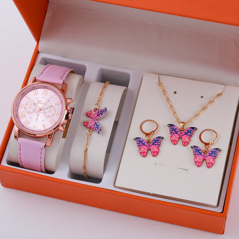 Ladies Graduated Belt Watch Jewelry Set - 𝓢𝓱𝓸𝓹𝓵𝓮𝓬𝔂