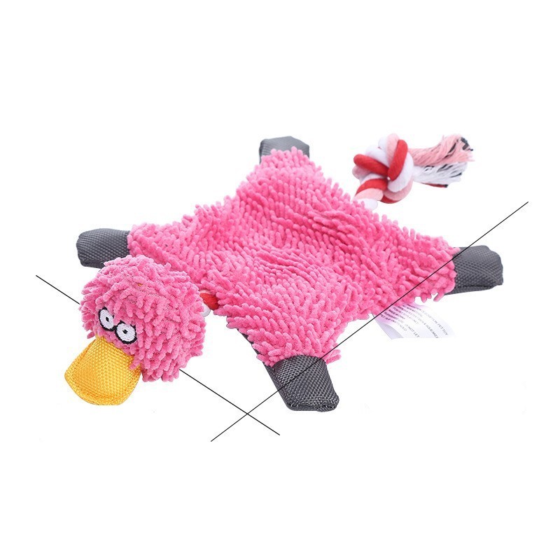 Pet Toy Donkey Shape Corduroy Chew Toy For Dogs Puppy Squeaker Squeaky Plush Bone Molar Dog Toy Pet Training Dog - 𝓢𝓱𝓸𝓹𝓵𝓮𝓬𝔂
