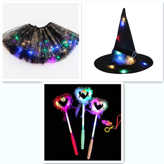 Magical & Luminous  LED Princess Halloween Tutu Skirt Sequins Shiny Skirt - 𝓢𝓱𝓸𝓹𝓵𝓮𝓬𝔂
