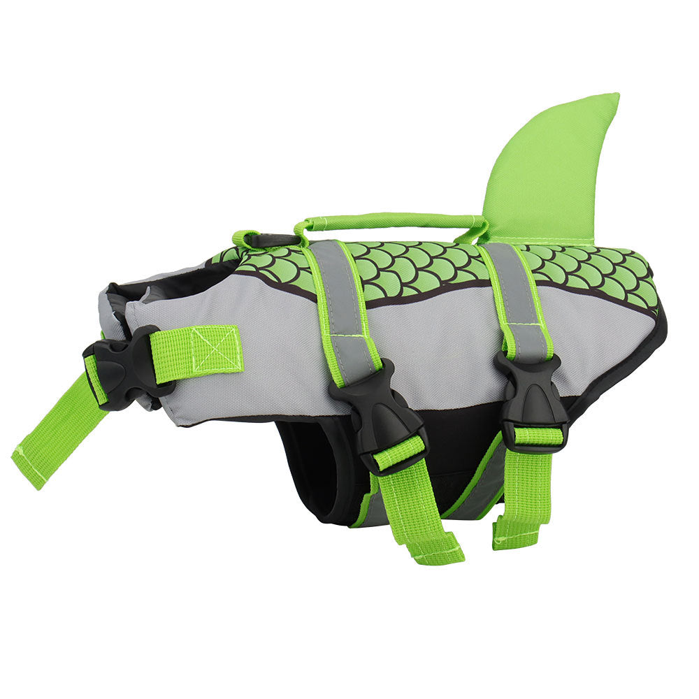 Swim Pet Dog Life Jacket Vest Clothes Life Vest Collar Harness Pets Swimming Summer Swimwear Scales Shark Pet Products - 𝓢𝓱𝓸𝓹𝓵𝓮𝓬𝔂