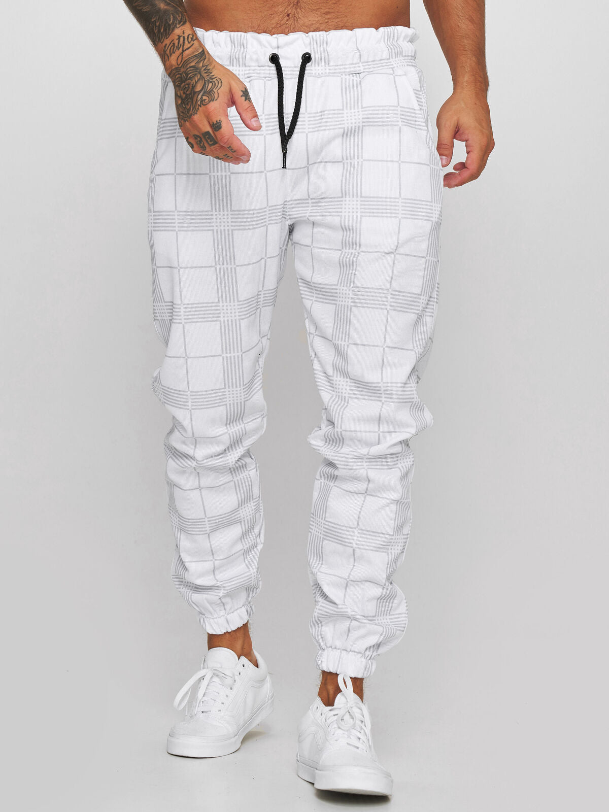 Checkered 3D Digital Print Casual Pants - 𝓢𝓱𝓸𝓹𝓵𝓮𝓬𝔂