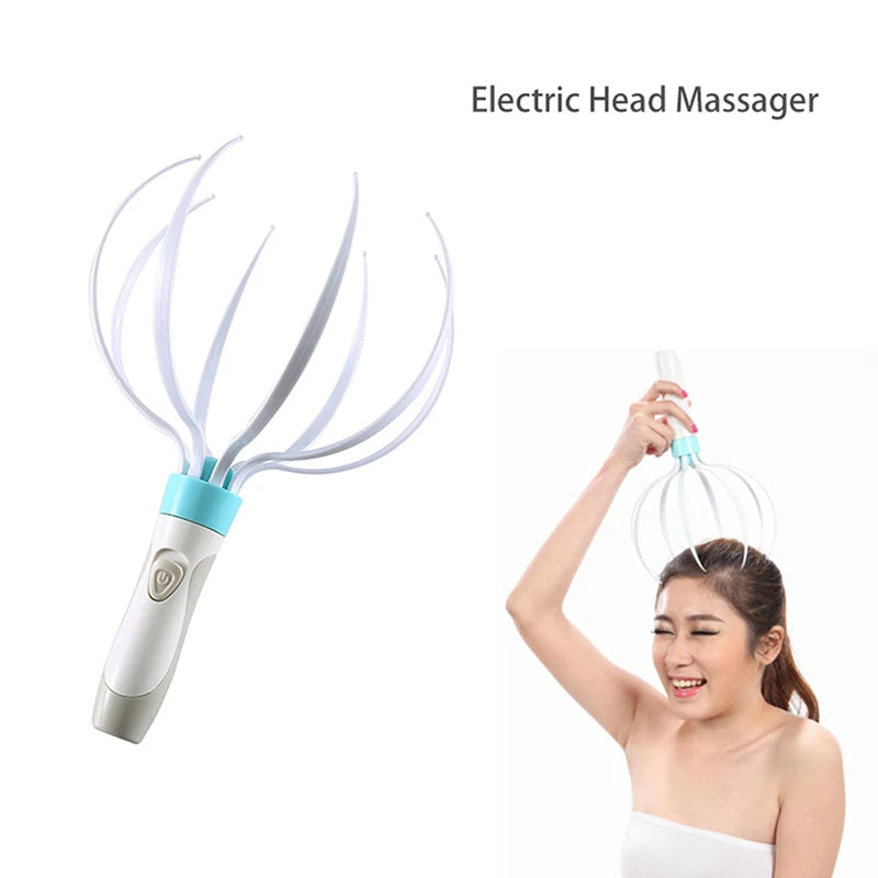 Head Massager Scalp Vibration Massage Eight Claw Electric Household Massager Head Masager Body Care - 𝓢𝓱𝓸𝓹𝓵𝓮𝓬𝔂