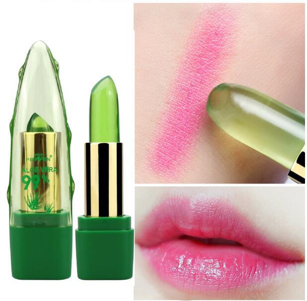 Aloe Vera Gel Color Changing Lipstick Gloss  Moisturizer Anti-drying Desalination Fine-grain Lip Blam Care - 𝓢𝓱𝓸𝓹𝓵𝓮𝓬𝔂