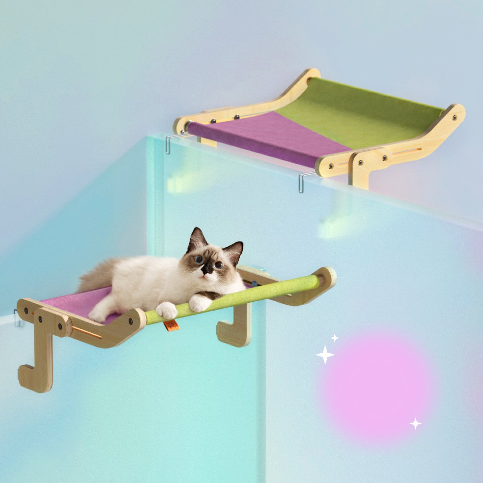 Mewoofun Pet Cat Window Perch 4 Color Wooden Assembly Hanging Bed Cotton Canvas Easy Washable Multi-Ply Plywood New Dropshipping - 𝓢𝓱𝓸𝓹𝓵𝓮𝓬𝔂