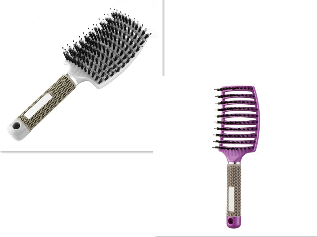 Hairbrush Anti Klit Brushy Haarborstel Women Detangler Hair Brush Bristle Nylon Scalp Massage  Teaser Hair Brush Comb - 𝓢𝓱𝓸𝓹𝓵𝓮𝓬𝔂