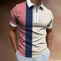 Men's POLO Shirt Striped Printed Short Sleeve T-Shirt Lapel Shirt - 𝓢𝓱𝓸𝓹𝓵𝓮𝓬𝔂
