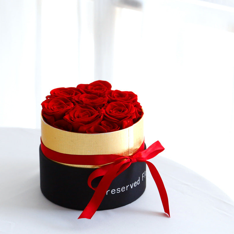 Eternal Roses In Box Preserved Real Rose Flowers With Box Set Valentines Day Gift Romantic Artificial Flowers - 𝓢𝓱𝓸𝓹𝓵𝓮𝓬𝔂