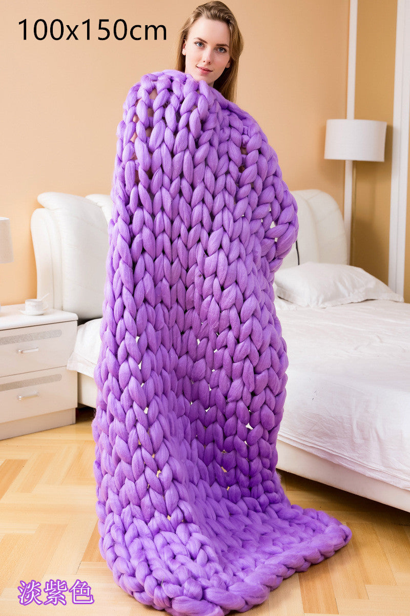 Acrylic woven super thick wool blanket - 𝓢𝓱𝓸𝓹𝓵𝓮𝓬𝔂