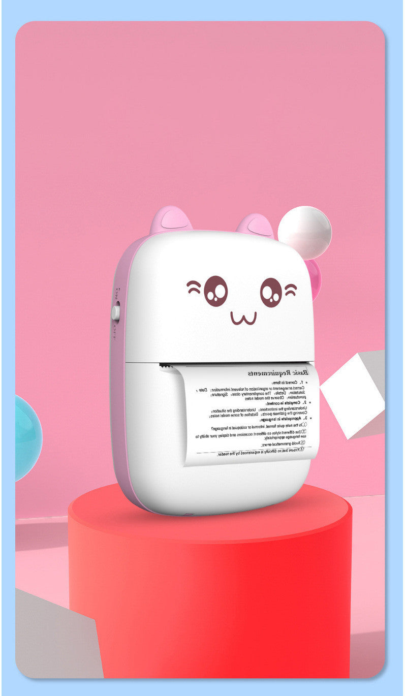 Mini Printer Portable Mini Bluetooth WiFi New Wrong Printer Mobile Phone Photo Title Note Hot Print Pocket Student Error Label Printer - 𝓢𝓱𝓸𝓹𝓵𝓮𝓬𝔂