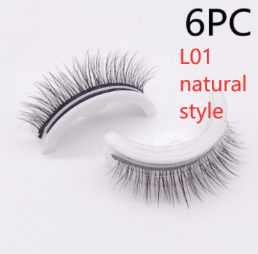 Reusable 3D Mink Lashes Natural False Eyelashes Self Adhesive Fake Glue Free Makeup Eyelash Extension Silk - 𝓢𝓱𝓸𝓹𝓵𝓮𝓬𝔂